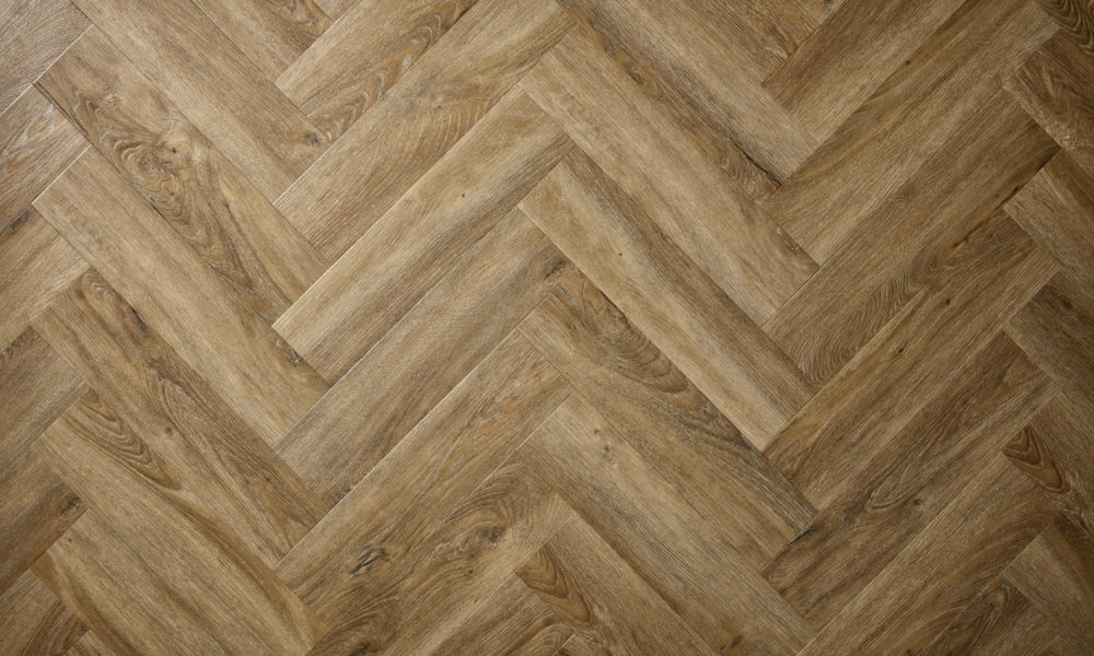 Textures Distressed Oak Herringbone