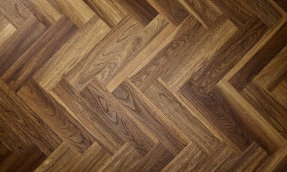 Textures Warm Walnut Herringbone