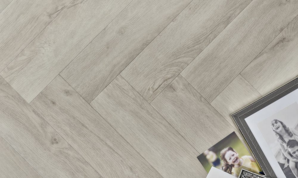Elements White Ash Herringbone
